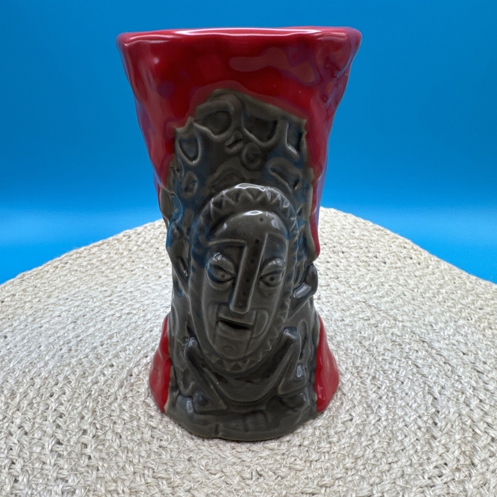 Disney Trader Sams Tiki Bar Mug Cup Red‎ Lava Krakatoa Disneyland Hotel 4th Ed